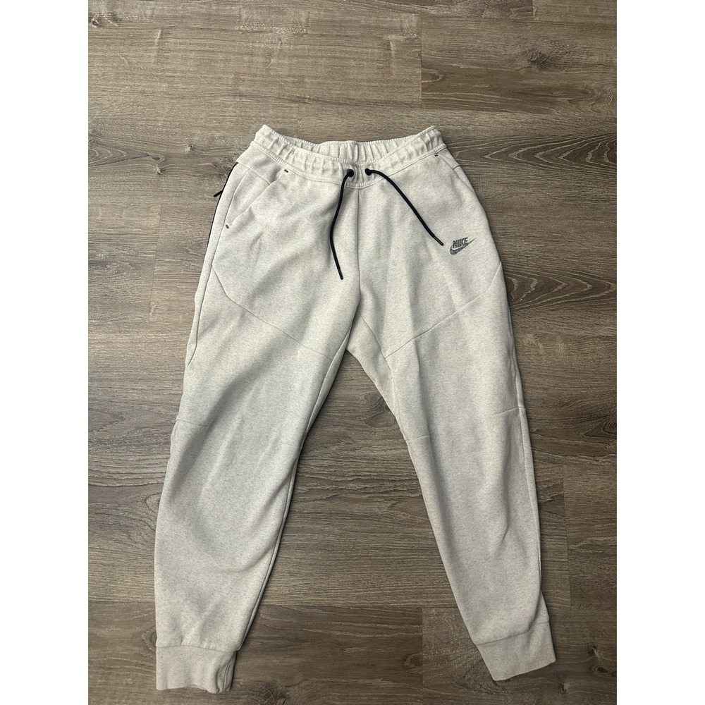 Nike Joggers Mens Medium Heather Grey Tech Fleece Sweatpants DR9162-100